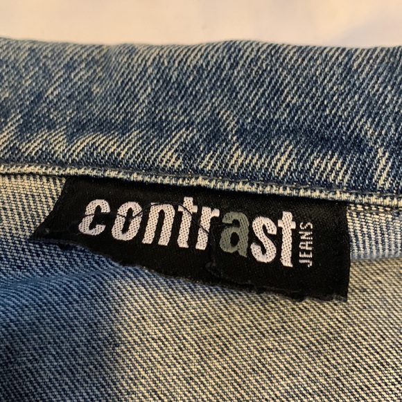Jean jacket, 100% cotton, by contrast jeans, Medium denim blue, Size 13. - Picture 6 of 7